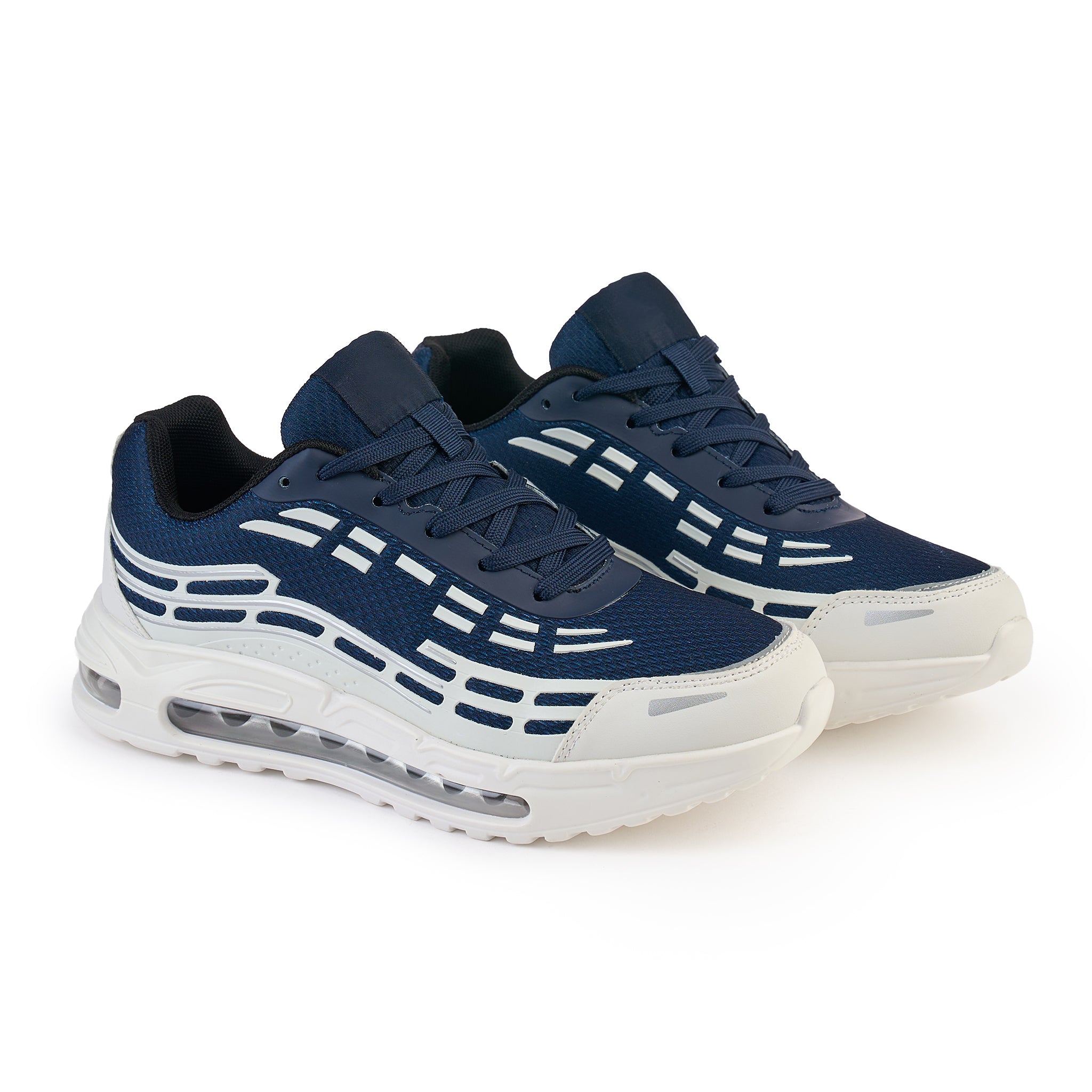 Sneakers barbati (cod m68 white/blue)