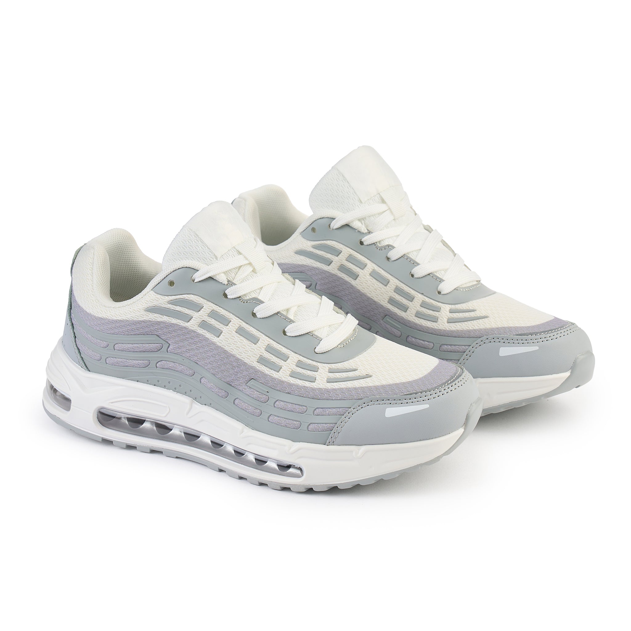 Sneakers barbati (cod m68 white/grey)