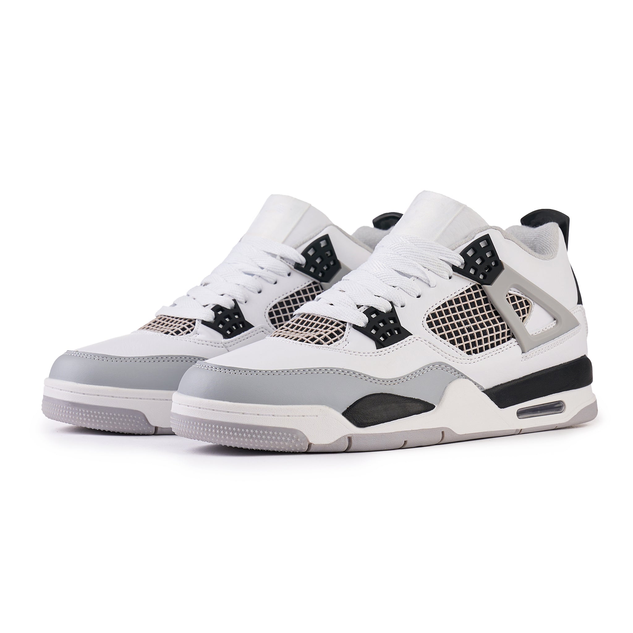 Sneakers dama (cod f291 white/grey/black)