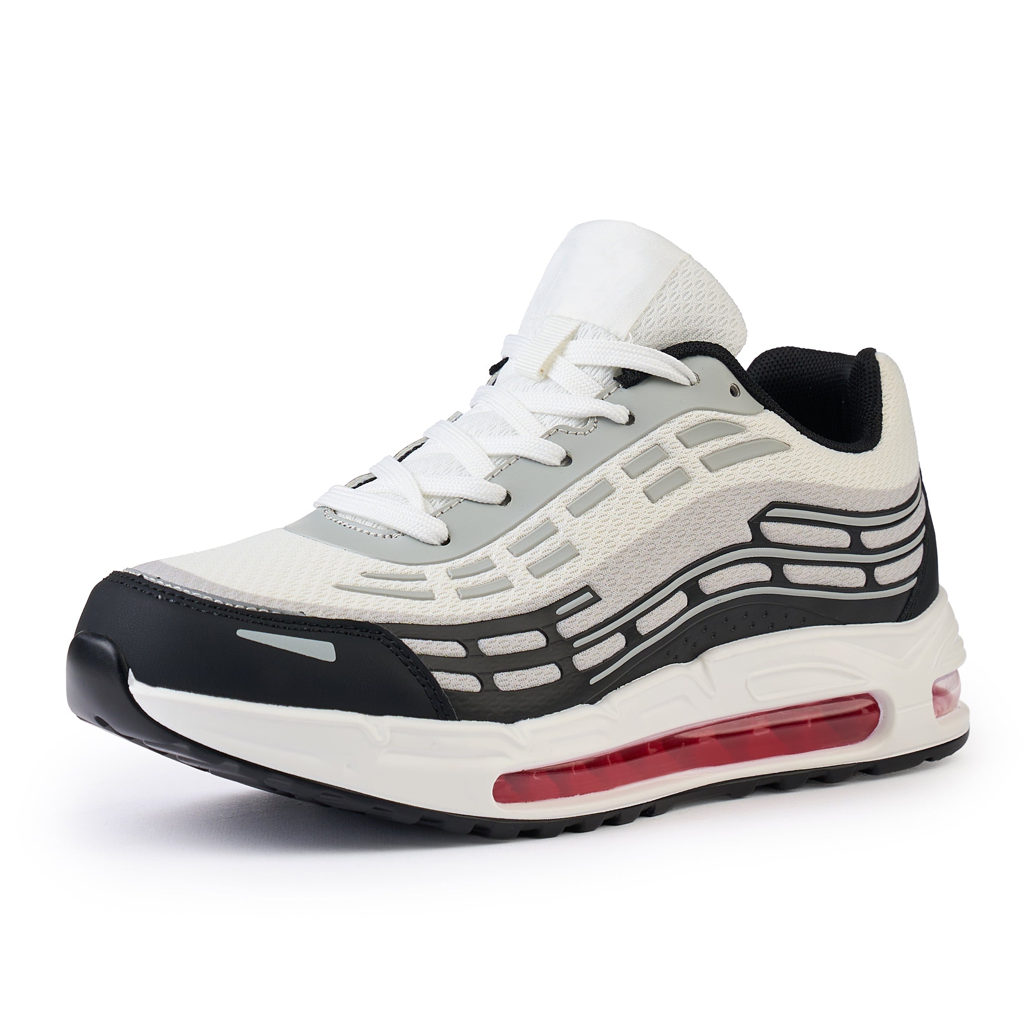 Sneakers barbati (cod m68 white/black)