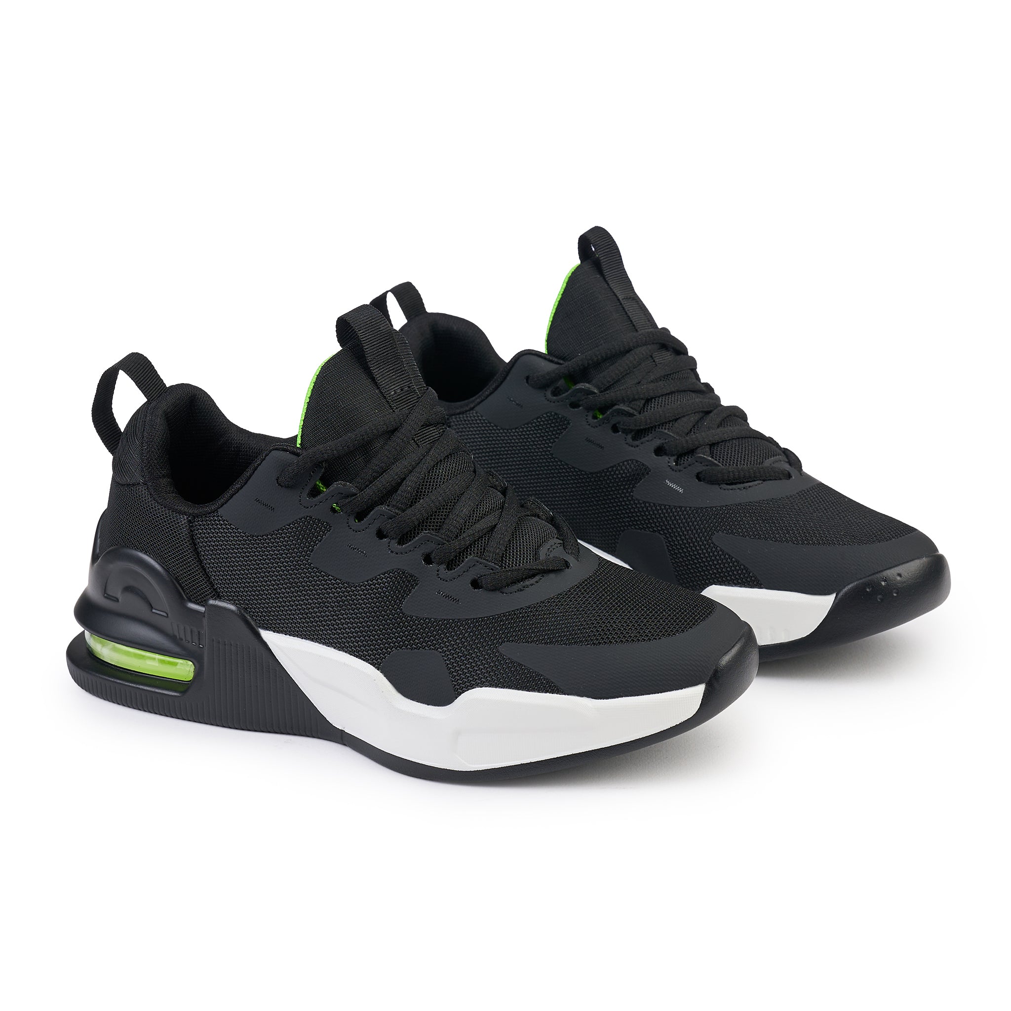 Sneakers barbati (cod l82 black/green)