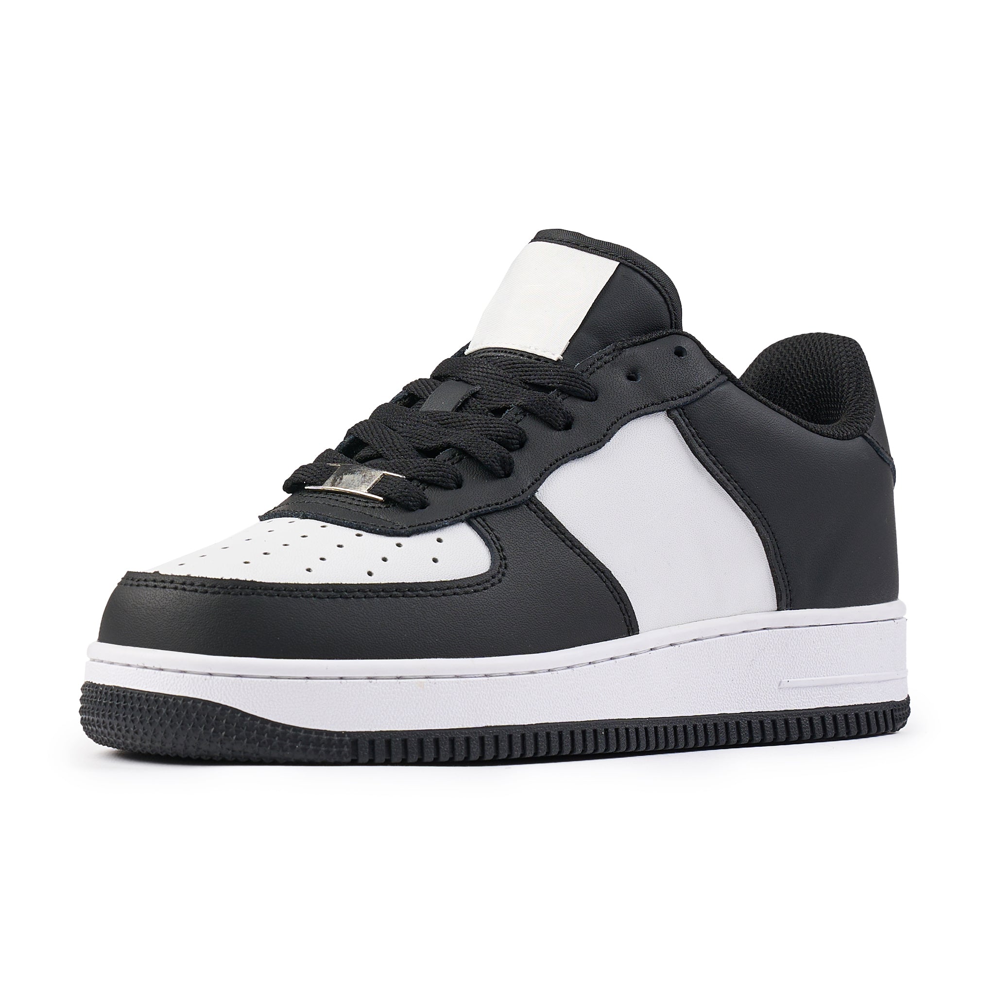 Sneakers barbati piele naturala f212 black/white