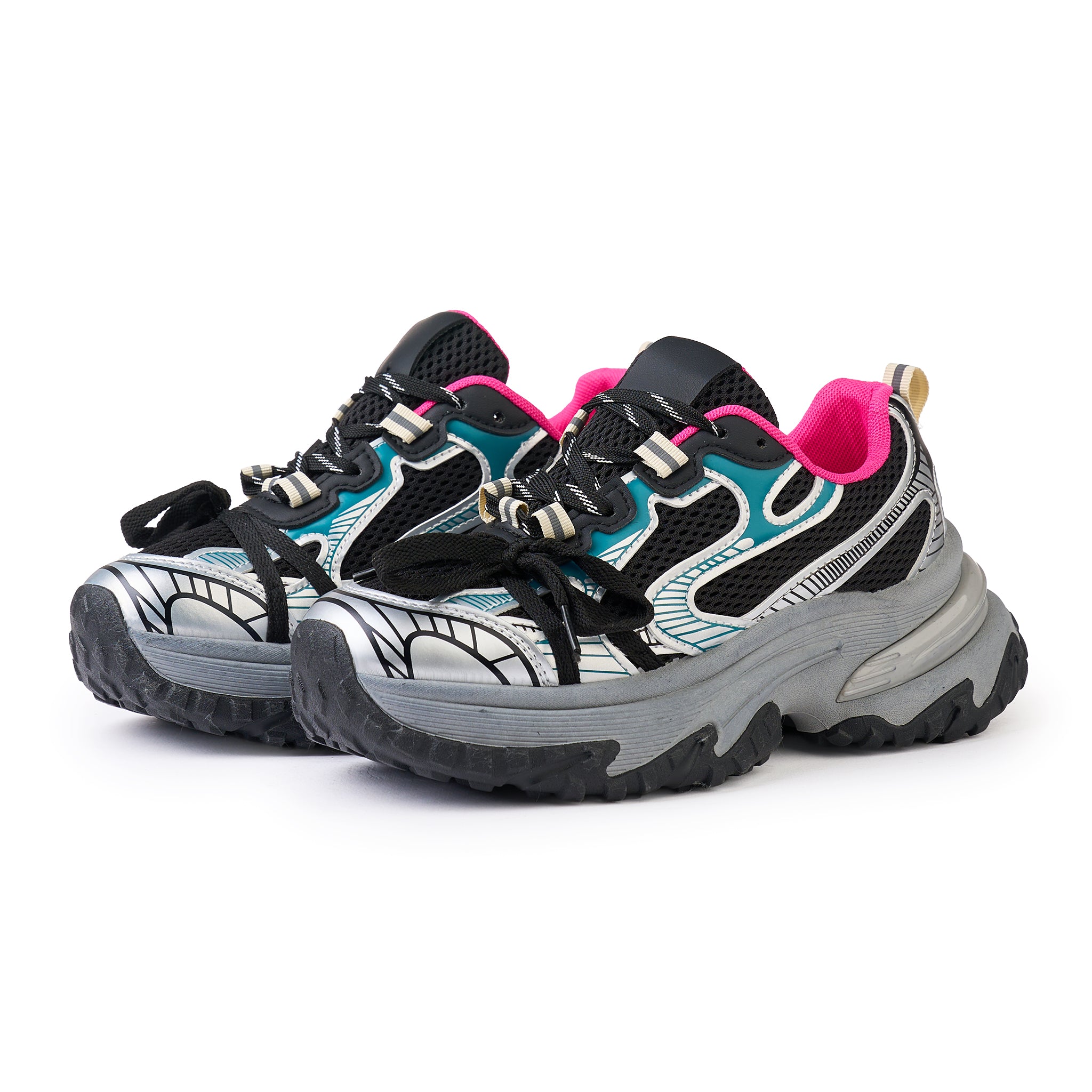 Sneakers dama h28 grey multi