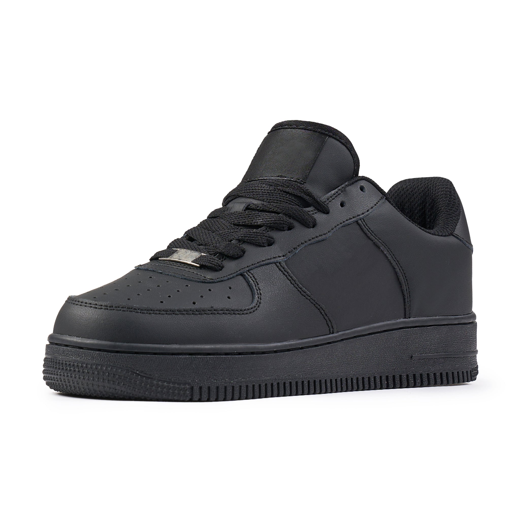 Sneakers barbati piele naturala f212 black
